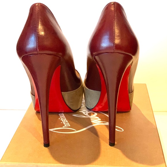 Christian Louboutin Maggie 140 Suede Royal/Kid - Picture 5 of 7